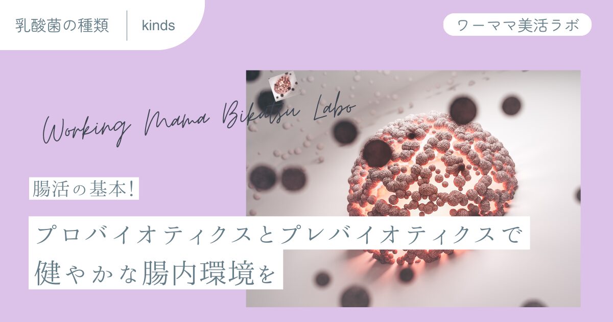 腸活の基本！プロバイオティクスとプレバイオティクスで健やかな腸内環境を